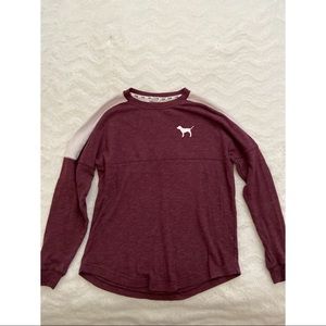 Pink Victoria’s Secret crew sweatshirt